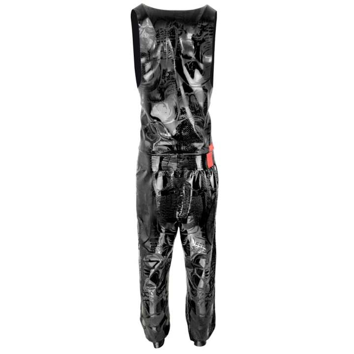 Outfit SKULL No.6 Latex Laser Edition weit geschnittene Hose & Tanktop